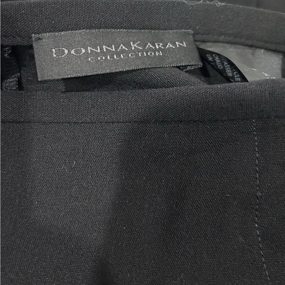 Donna Karan Collection Pencil Skirt Black Size 2 Lightweight Wool Italy - Picture 4 of 6